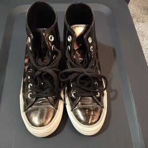 Converse Gold and black wedges